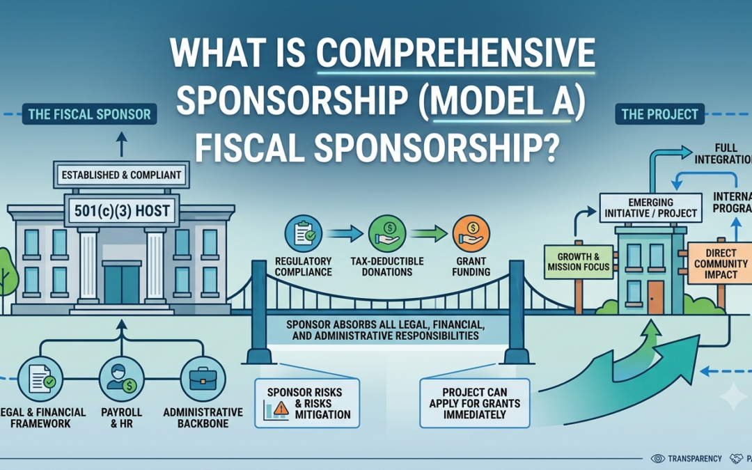 What is Comprehensive Sponsorship (Model A) Fiscal Sponsorship?