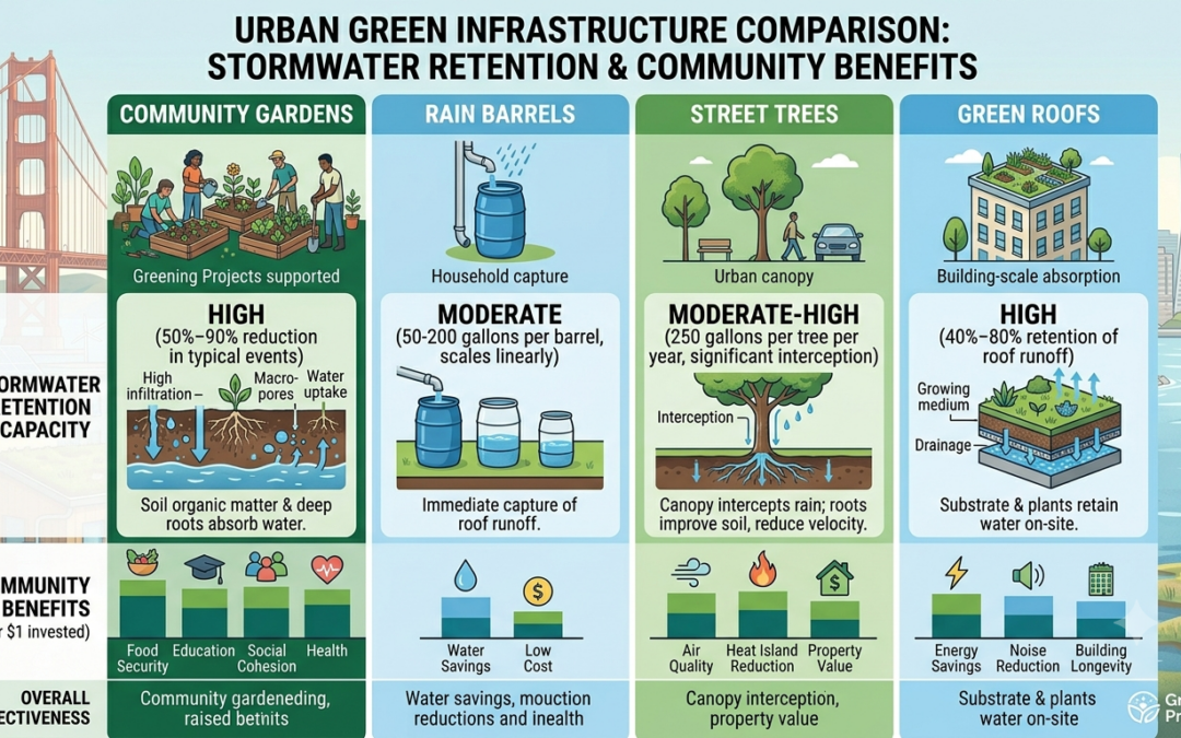 How Do Community Gardens Improve Urban Stormwater Management?