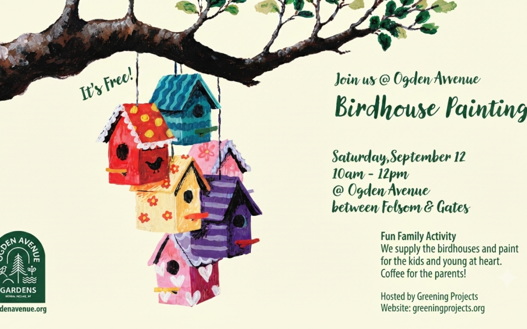Birdhouse Painting at Ogden Avenue Gardens